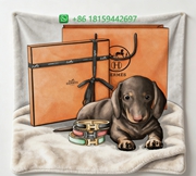 Hermes Throw Blankets